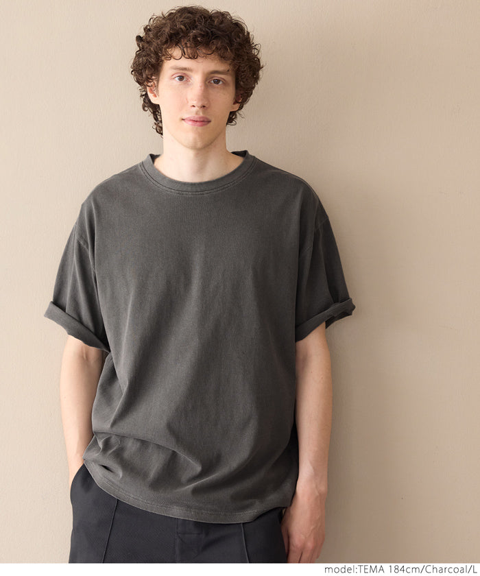 セール★1490円→1290円 Tシャツ メンズ オーバーサイズ クルーネック 半袖 コットン ミディアム丈 カジュアル シンプル メール便可 24ss coca コカ